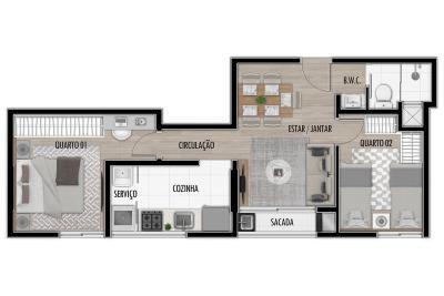 Apartamento à venda com 2 quartos, 4304m² - Foto 11