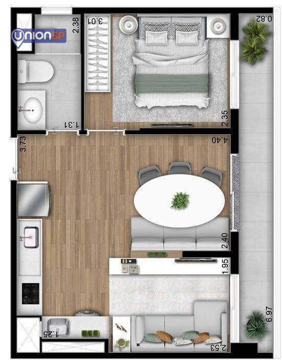 Apartamento à venda com 2 quartos, 40m² - Foto 23