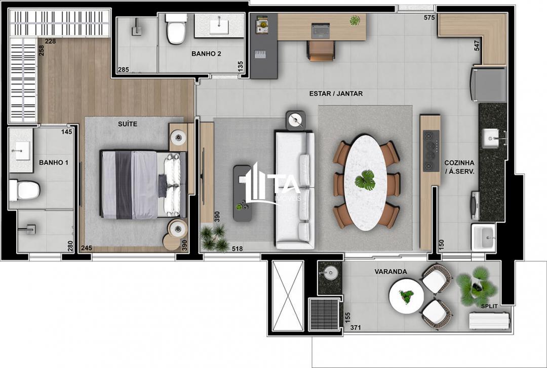 Apartamento à venda com 2 quartos, 77m² - Foto 36