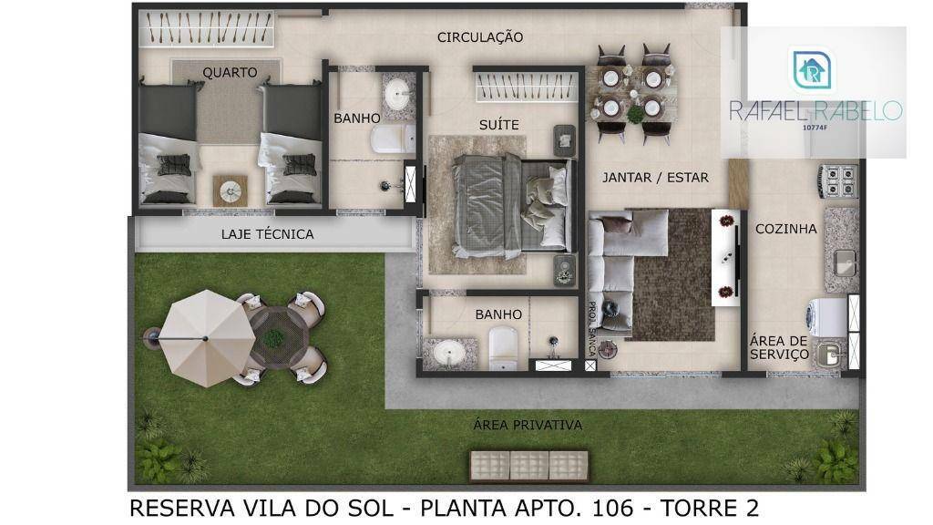 Apartamento à venda com 2 quartos, 54m² - Foto 10