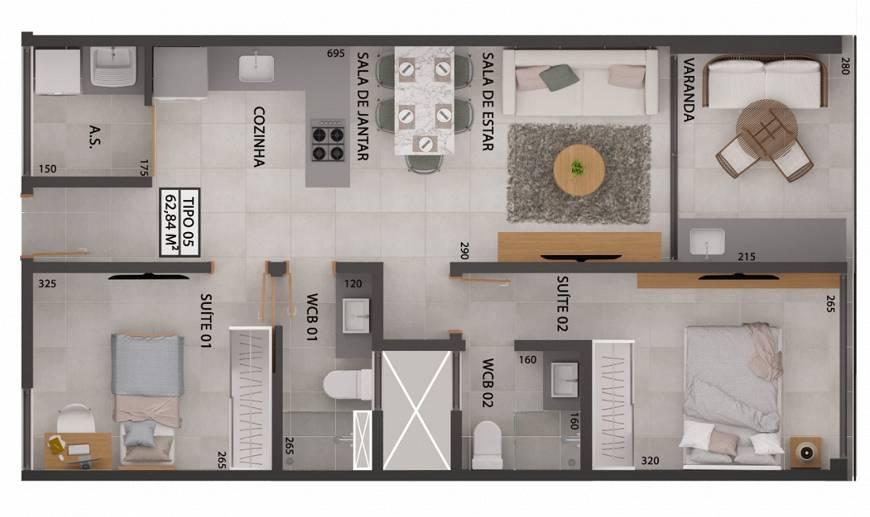 Apartamento à venda com 2 quartos, 68m² - Foto 24