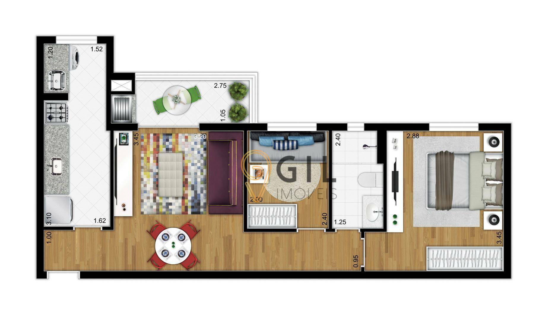 Apartamento à venda com 2 quartos, 52m² - Foto 35