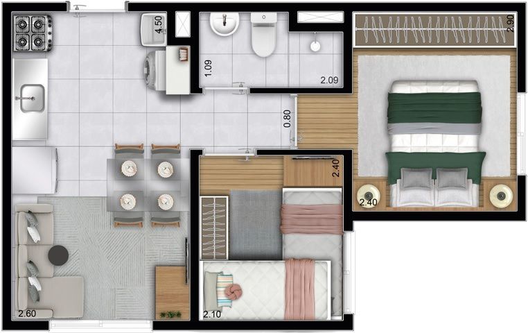 Apartamento à venda com 2 quartos, 32m² - Foto 16