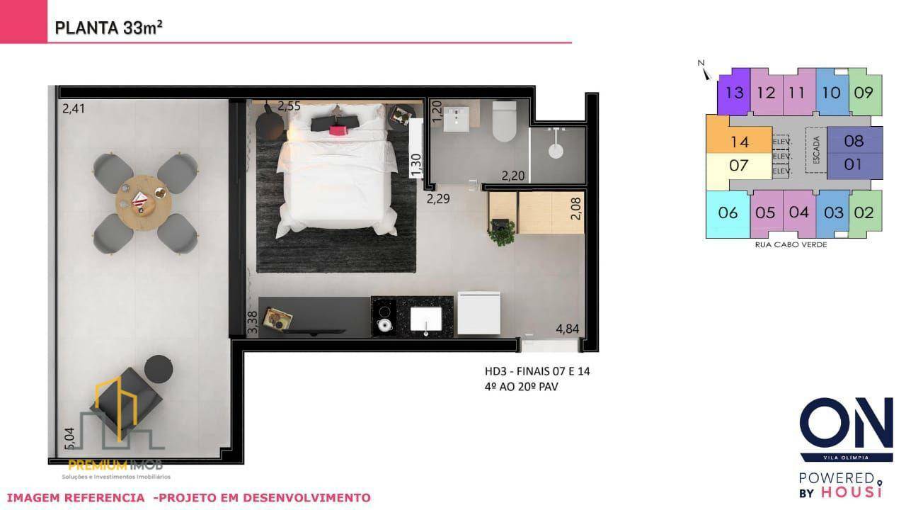 Apartamento à venda com 1 quarto, 33m² - Foto 29