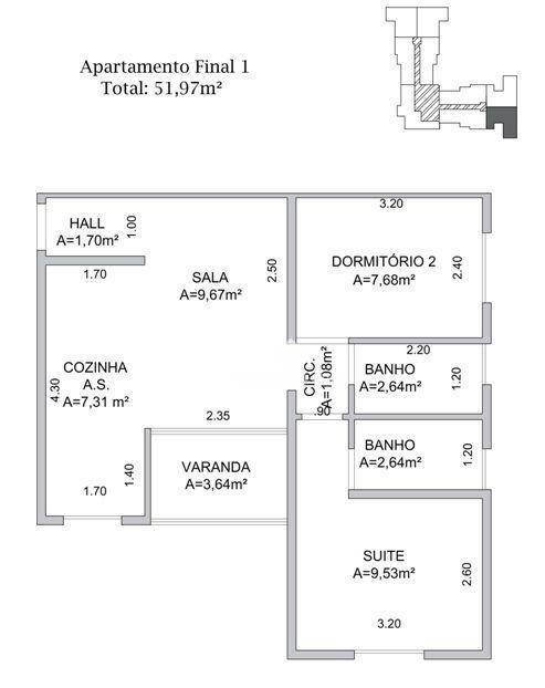 Apartamento à venda com 2 quartos, 51m² - Foto 12