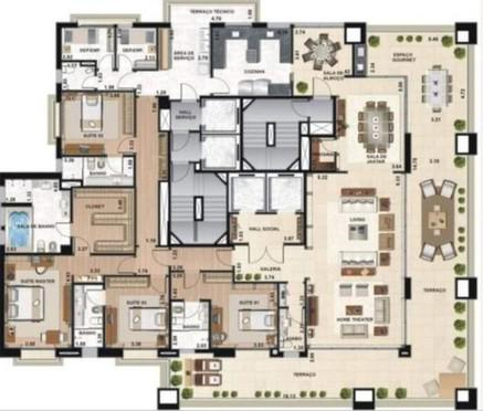 Apartamento à venda com 4 quartos, 470m² - Foto 8