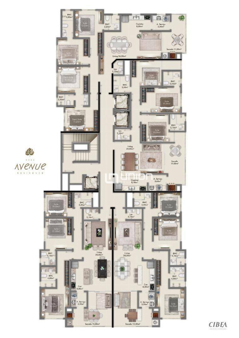 Apartamento à venda com 3 quartos, 111m² - Foto 19