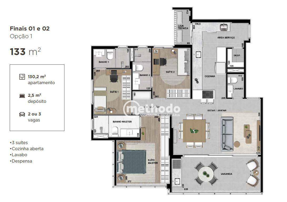 Apartamento à venda com 3 quartos, 133m² - Foto 18