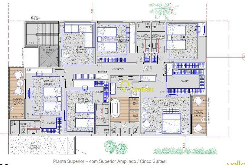 Casa de Condomínio à venda com 5 quartos, 550m² - Foto 16