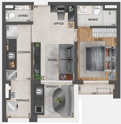 Apartamento à venda com 1 quarto, 50m² - Foto 31