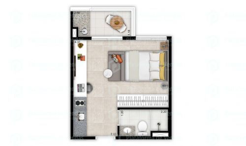 Kitnet e Studio à venda com 1 quarto, 23m² - Foto 12