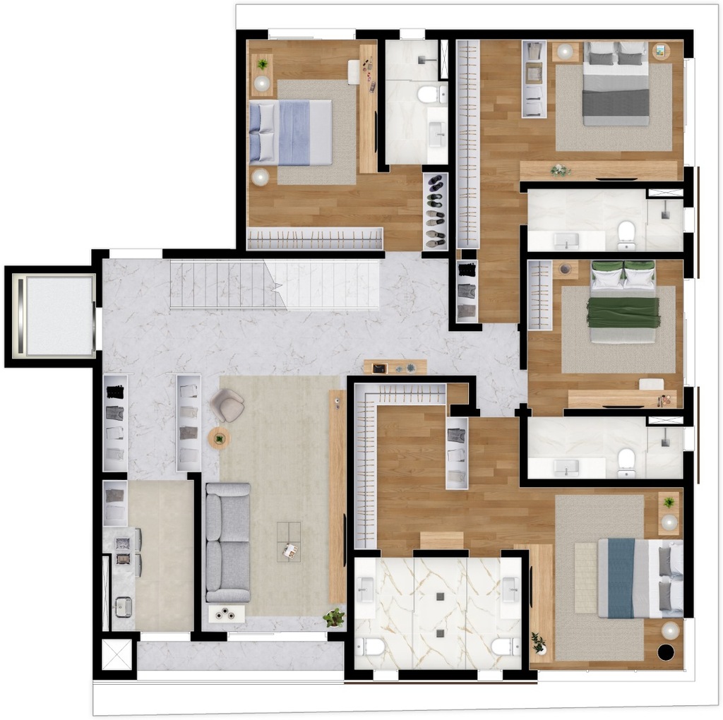 Apartamento à venda com 3 quartos, 164m² - Foto 59