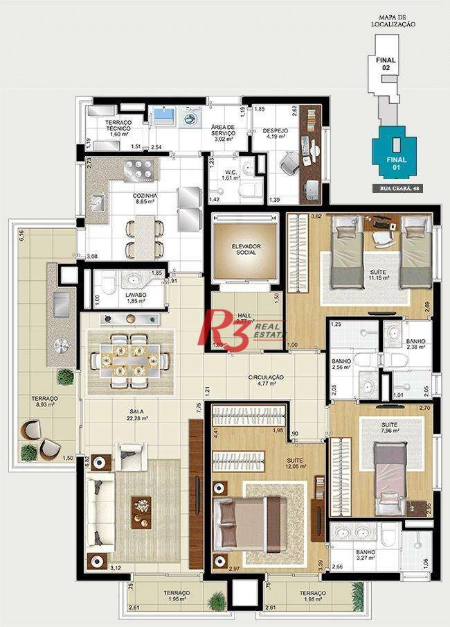 Apartamento à venda com 3 quartos, 115m² - Foto 36