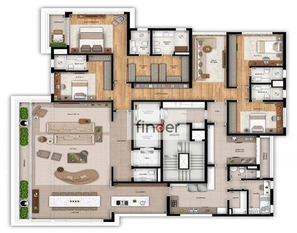 Apartamento à venda com 4 quartos, 355m² - Foto 9