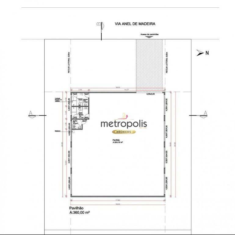 Depósito-Galpão-Armazém para alugar, 324m² - Foto 9