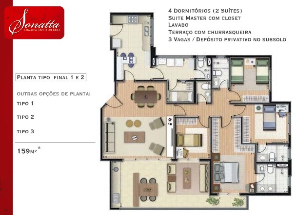 Apartamento à venda com 4 quartos, 159m² - Foto 19