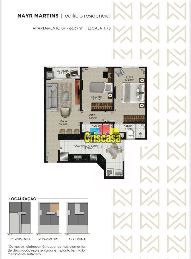 Apartamento à venda com 2 quartos, 600m² - Foto 12