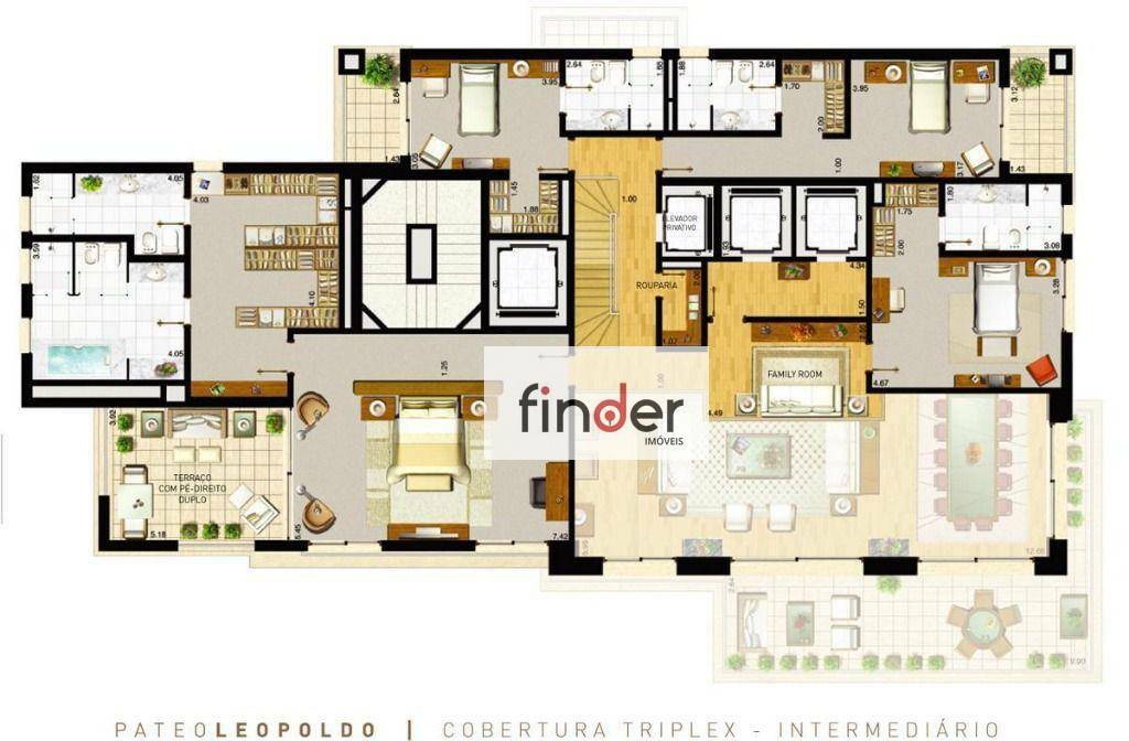 Apartamento à venda com 4 quartos, 438m² - Foto 76