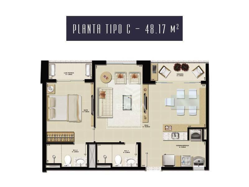 Apartamento à venda com 2 quartos, 54m² - Foto 102
