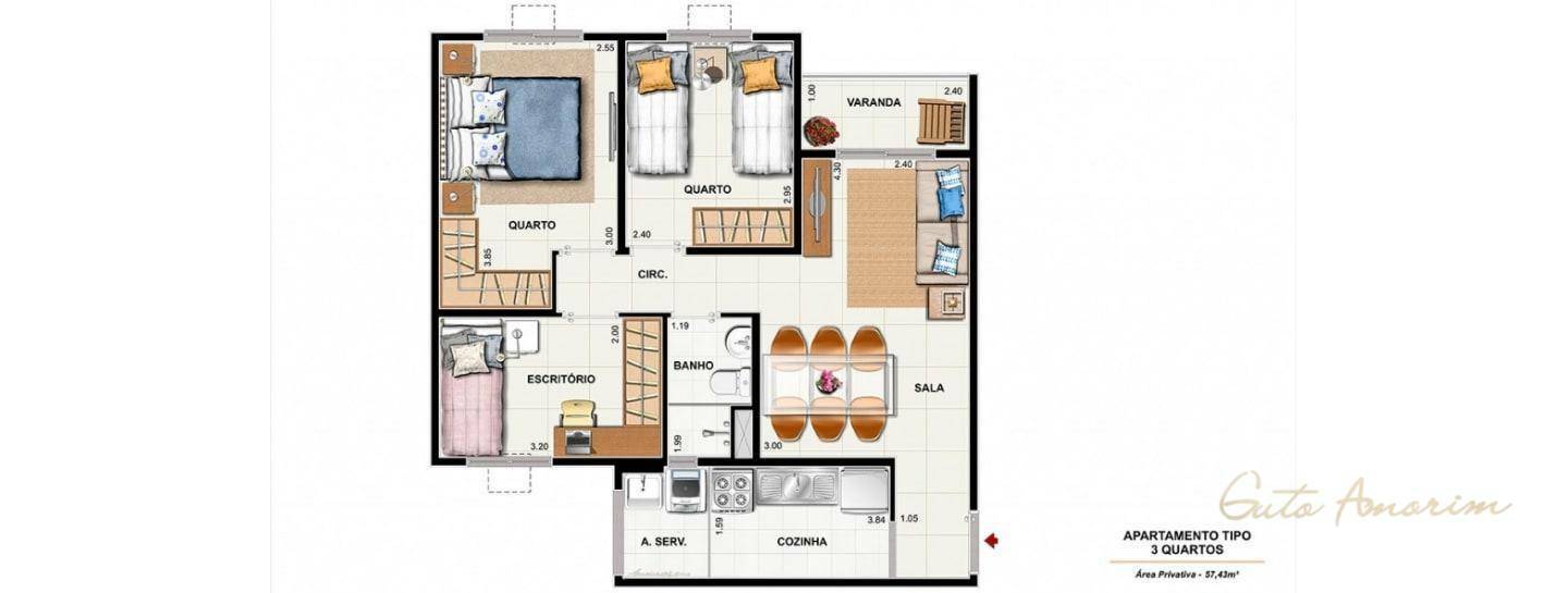 Apartamento à venda e aluguel com 2 quartos, 46m² - Foto 63
