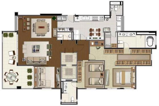 Apartamento à venda com 3 quartos, 168m² - Foto 5