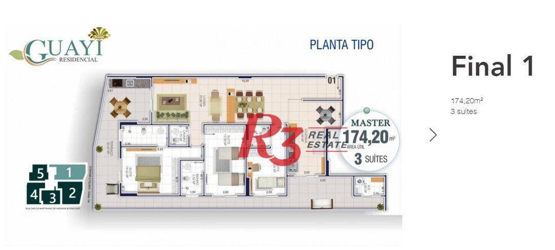 Apartamento à venda com 3 quartos, 173m² - Foto 19