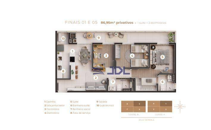 Apartamento à venda com 3 quartos, 95m² - Foto 12