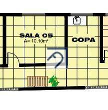 Conjunto Comercial-Sala para alugar, 9m² - Foto 3