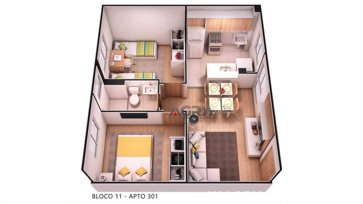 Apartamento à venda com 2 quartos, 44m² - Foto 11