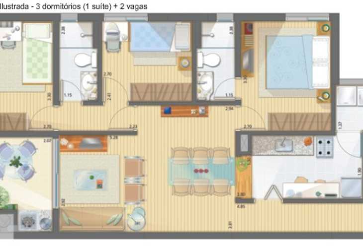 Apartamento à venda com 3 quartos, 82m² - Foto 2