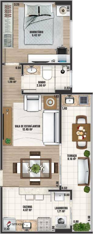 Apartamento à venda com 1 quarto, 51m² - Foto 24