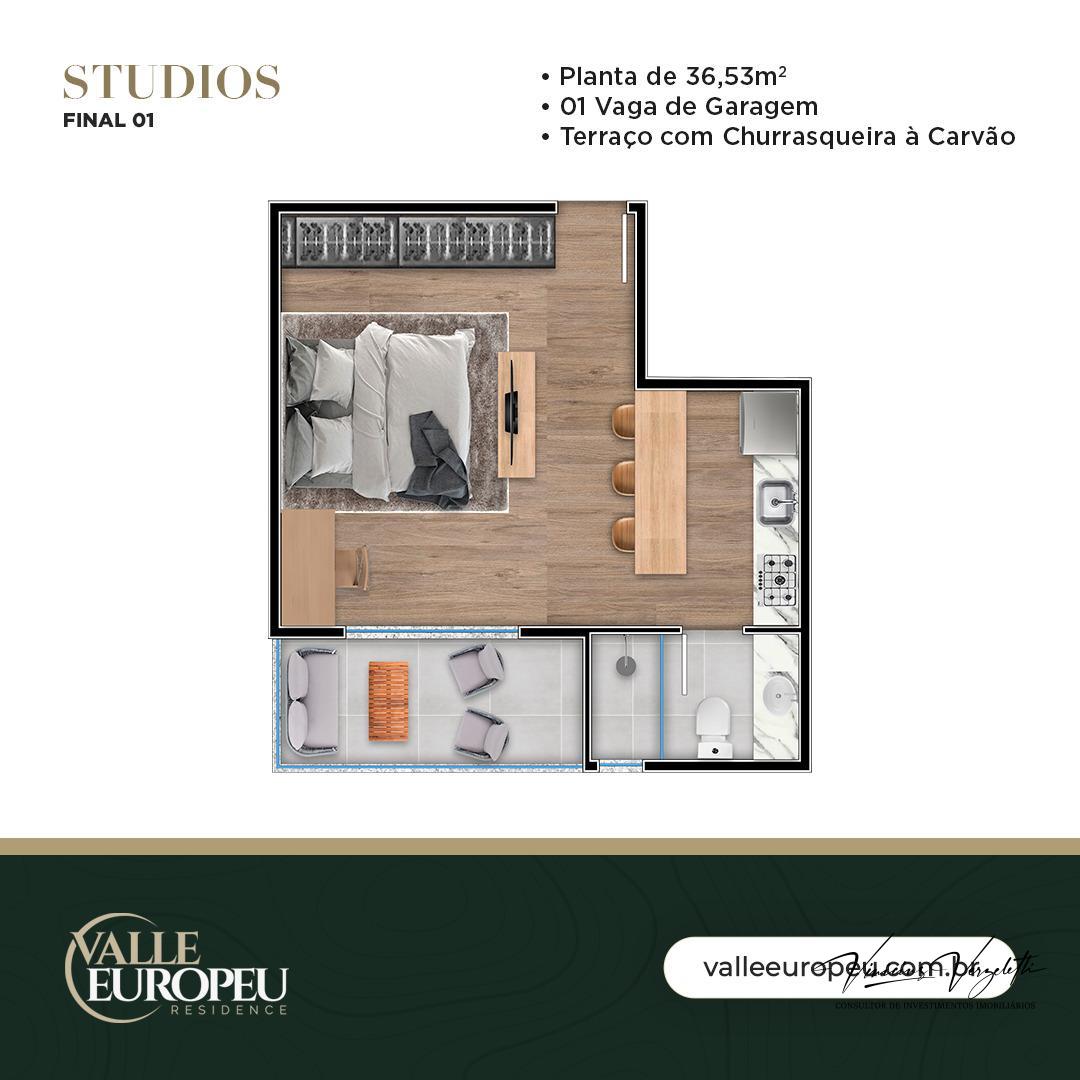 Apartamento à venda com 1 quarto, 39m² - Foto 17