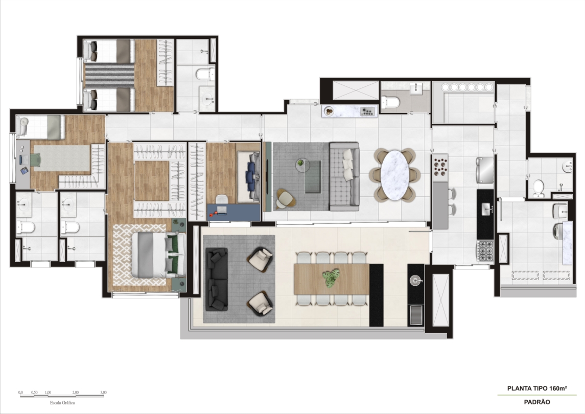 Apartamento à venda com 4 quartos, 160m² - Foto 20