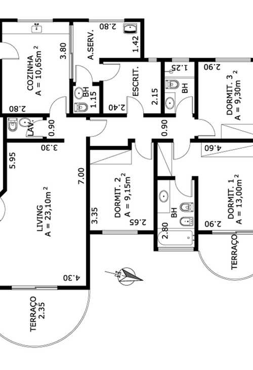 Apartamento à venda com 4 quartos, 279m² - Foto 4