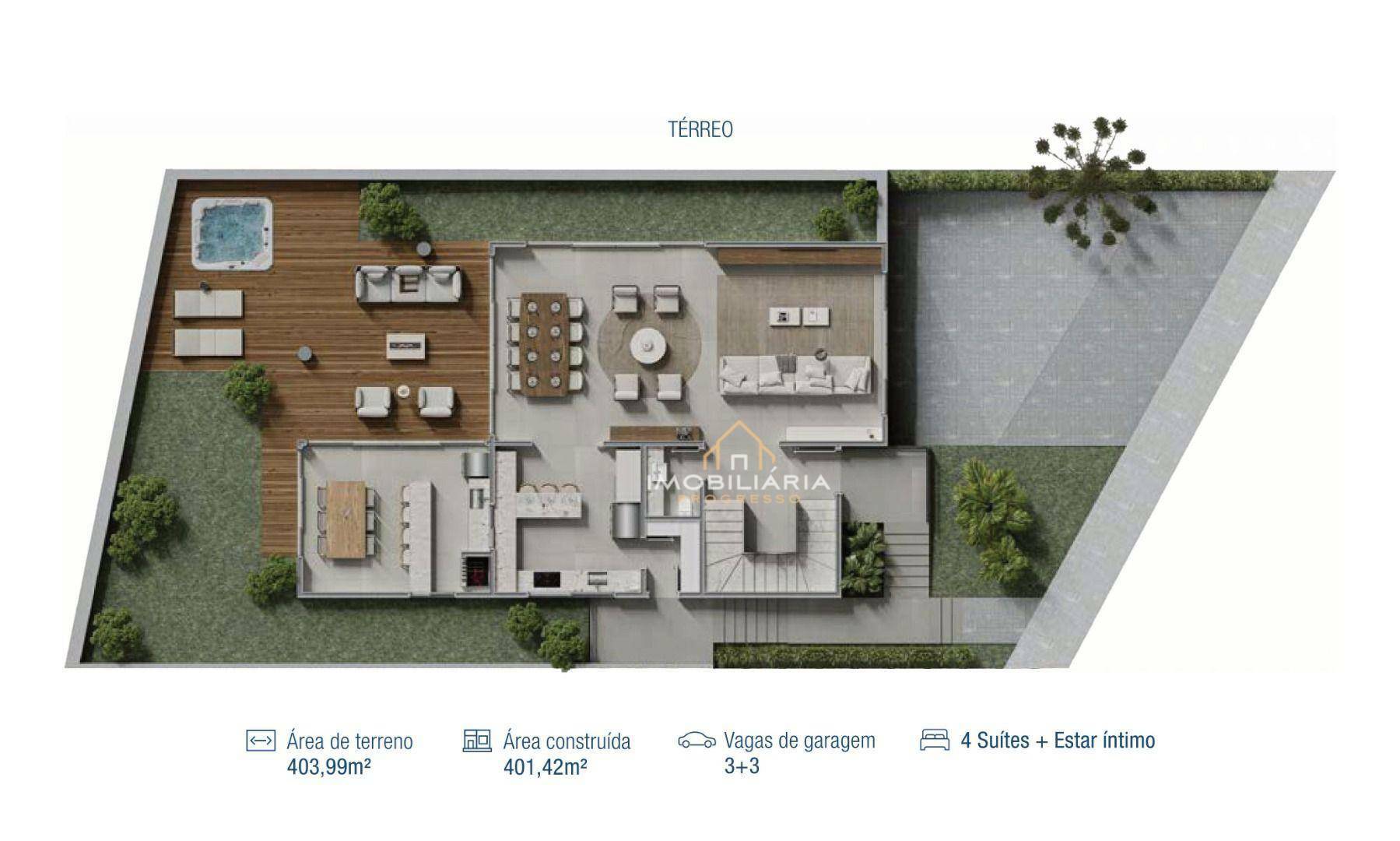 Casa de Condomínio à venda com 4 quartos, 401m² - Foto 2