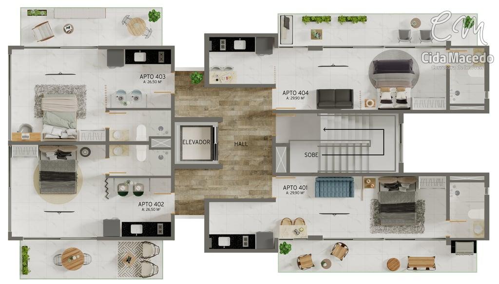 Apartamento à venda com 1 quarto, 35m² - Foto 11