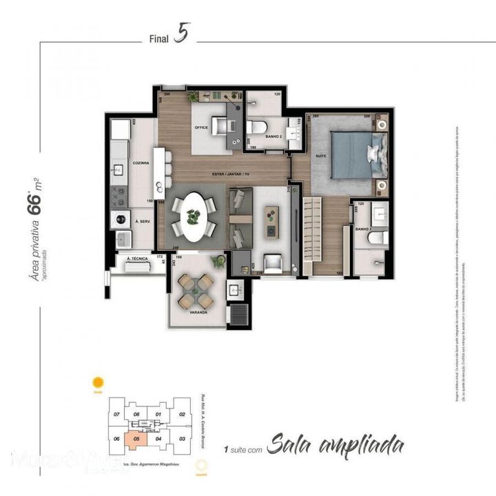 Apartamento à venda com 2 quartos, 66m² - Foto 18