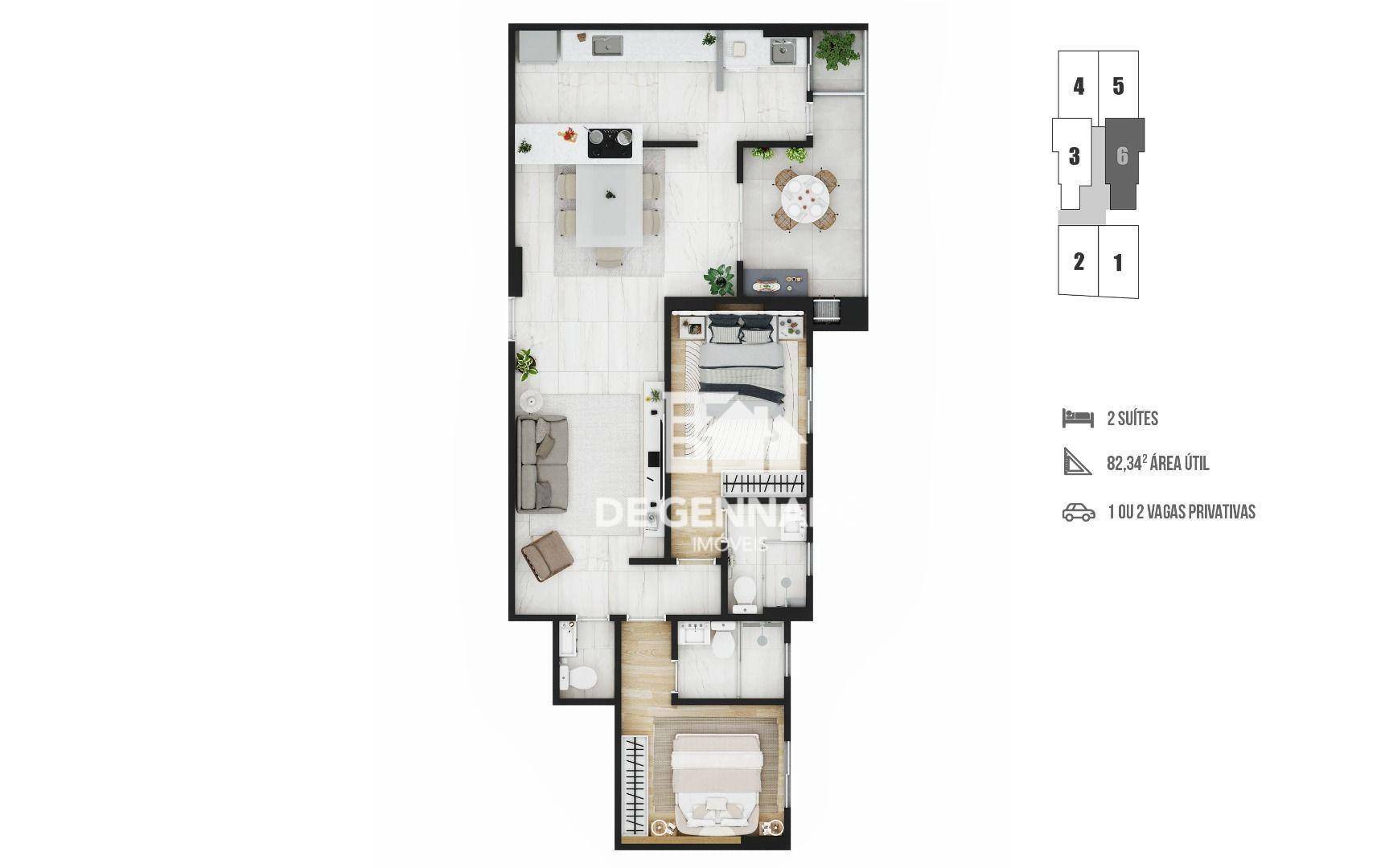 Apartamento à venda com 2 quartos, 82m² - Foto 22