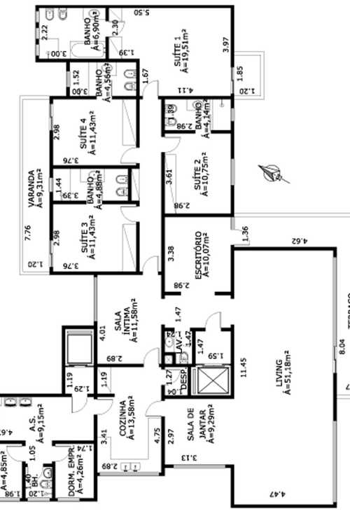 Apartamento à venda com 4 quartos, 272m² - Foto 2