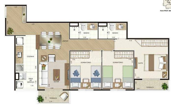 Apartamento à venda com 3 quartos, 72m² - Foto 13