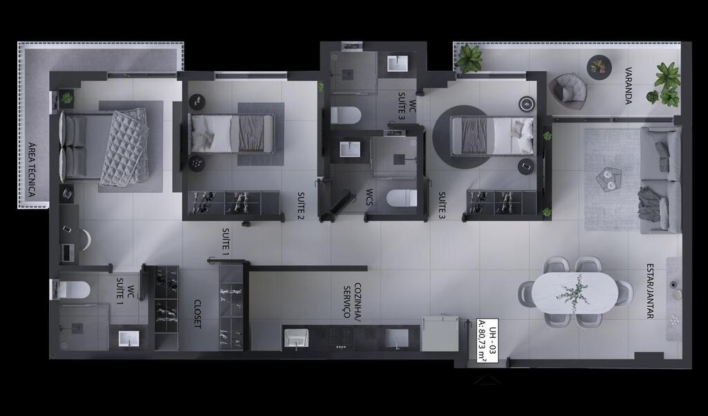 Apartamento à venda com 2 quartos, 56m² - Foto 23