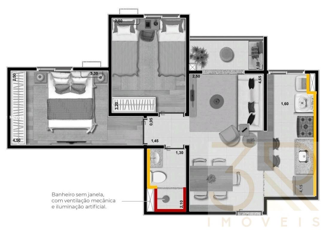 Apartamento para alugar com 2 quartos, 50m² - Foto 18