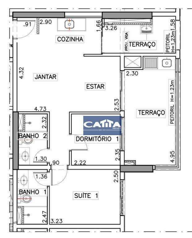 Apartamento à venda com 2 quartos, 68m² - Foto 5