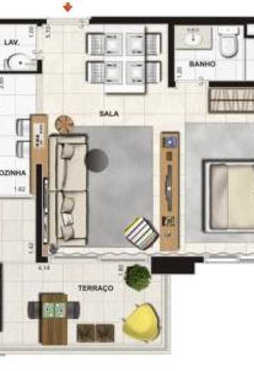 Apartamento à venda com 1 quarto, 96m² - Foto 10