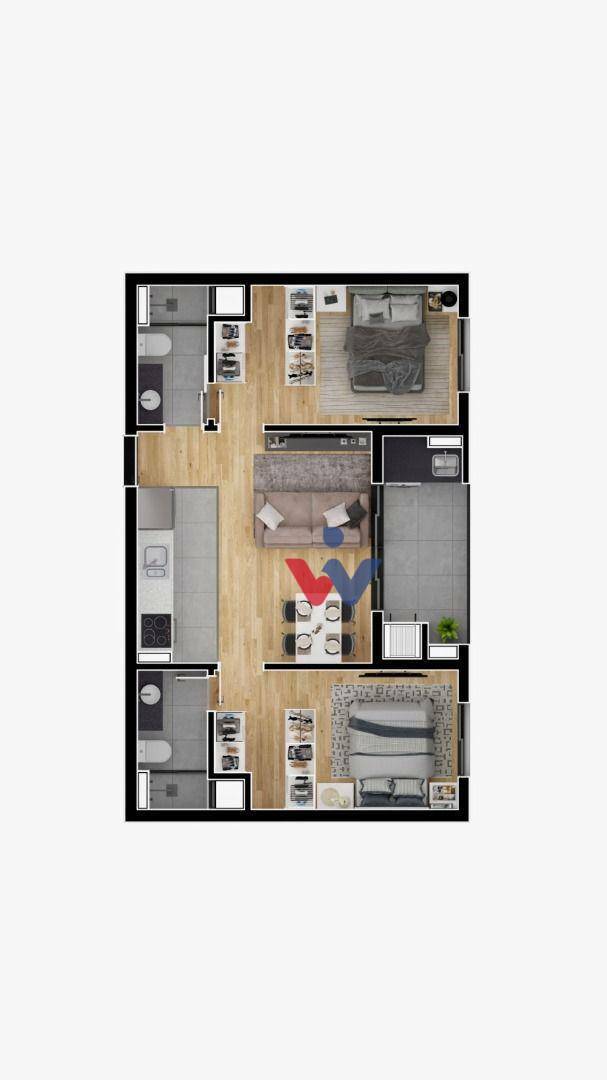 Apartamento à venda com 1 quarto, 3660m² - Foto 13