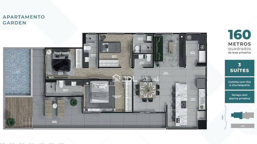 Apartamento à venda com 3 quartos, 160m² - Foto 8