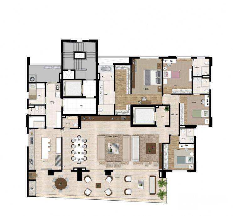 Apartamento à venda com 4 quartos, 209m² - Foto 50