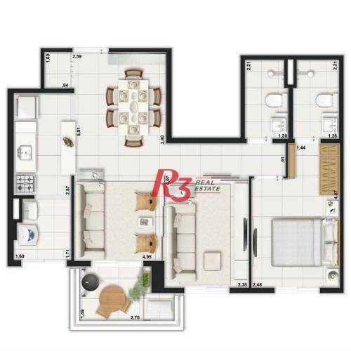 Apartamento à venda com 2 quartos, 64m² - Foto 44