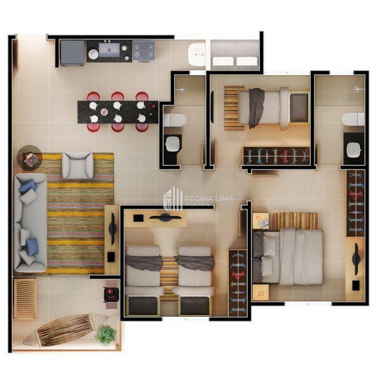 Apartamento à venda com 3 quartos, 73m² - Foto 5