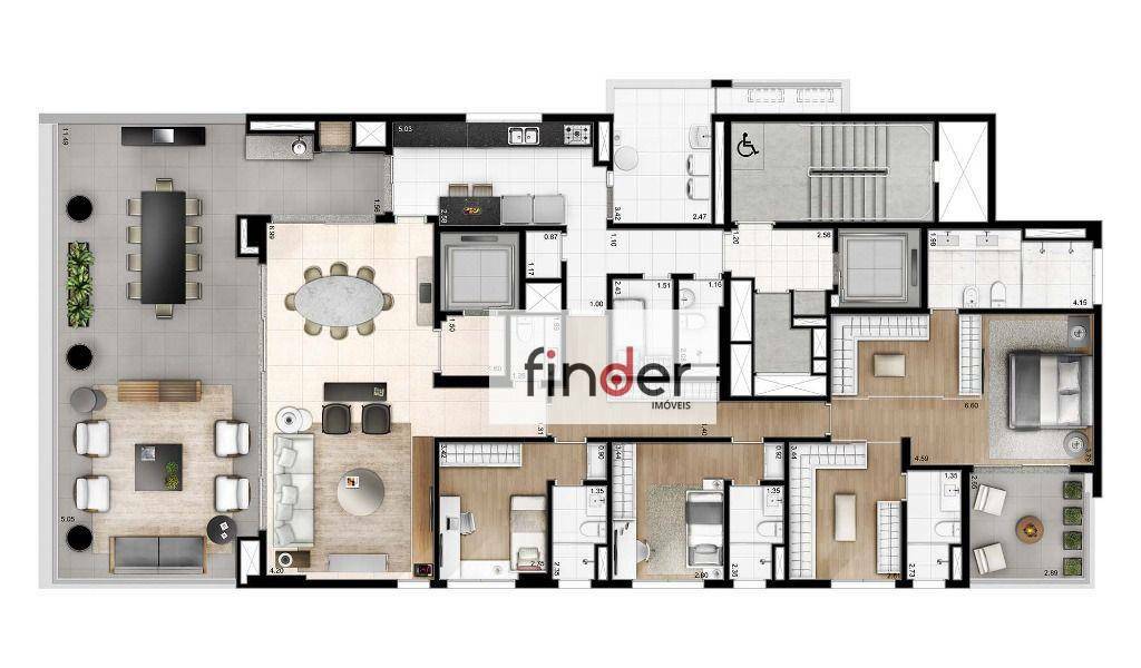 Apartamento à venda com 4 quartos, 278m² - Foto 21